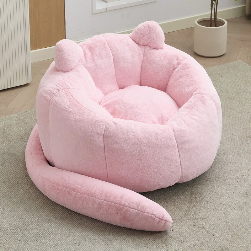Cat Shaped Bean Bag Sofa With Long Tail by HouseOfZazla