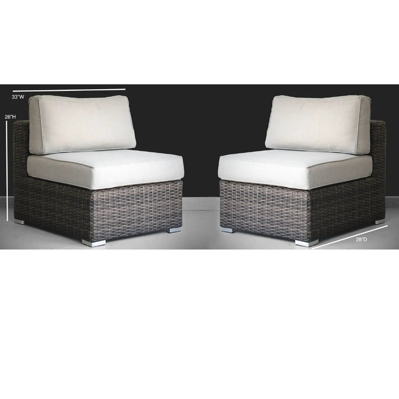 Minnesota - Armless Patio Chairs (Set of 2) by HouseOfZazla