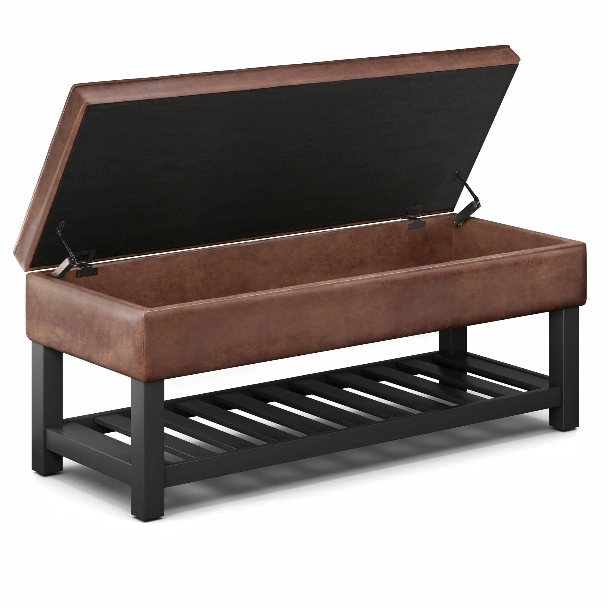 Cosmopolitan - Storage Ottoman Bench With Open Bottom by Unique Piece Furniture