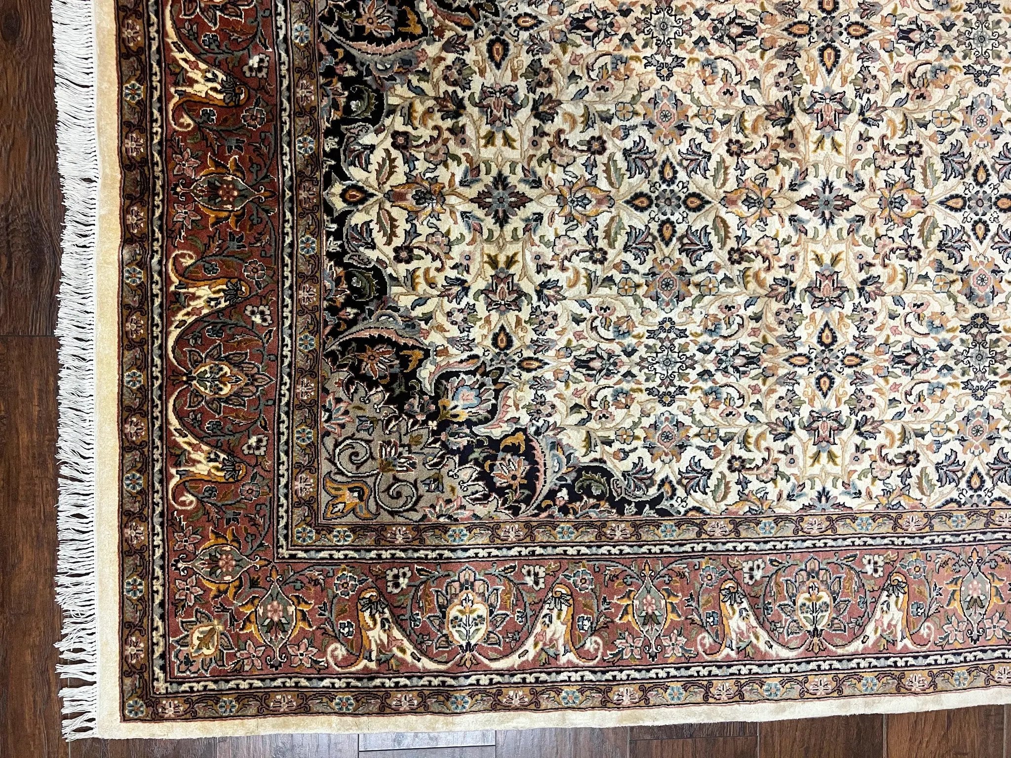 Pak Persian Rug 5x8, Handmade Wool Oriental Carpet, Vintage Rug, Floral Allover, Very Fine 320 KPSI by Jewel Rugs