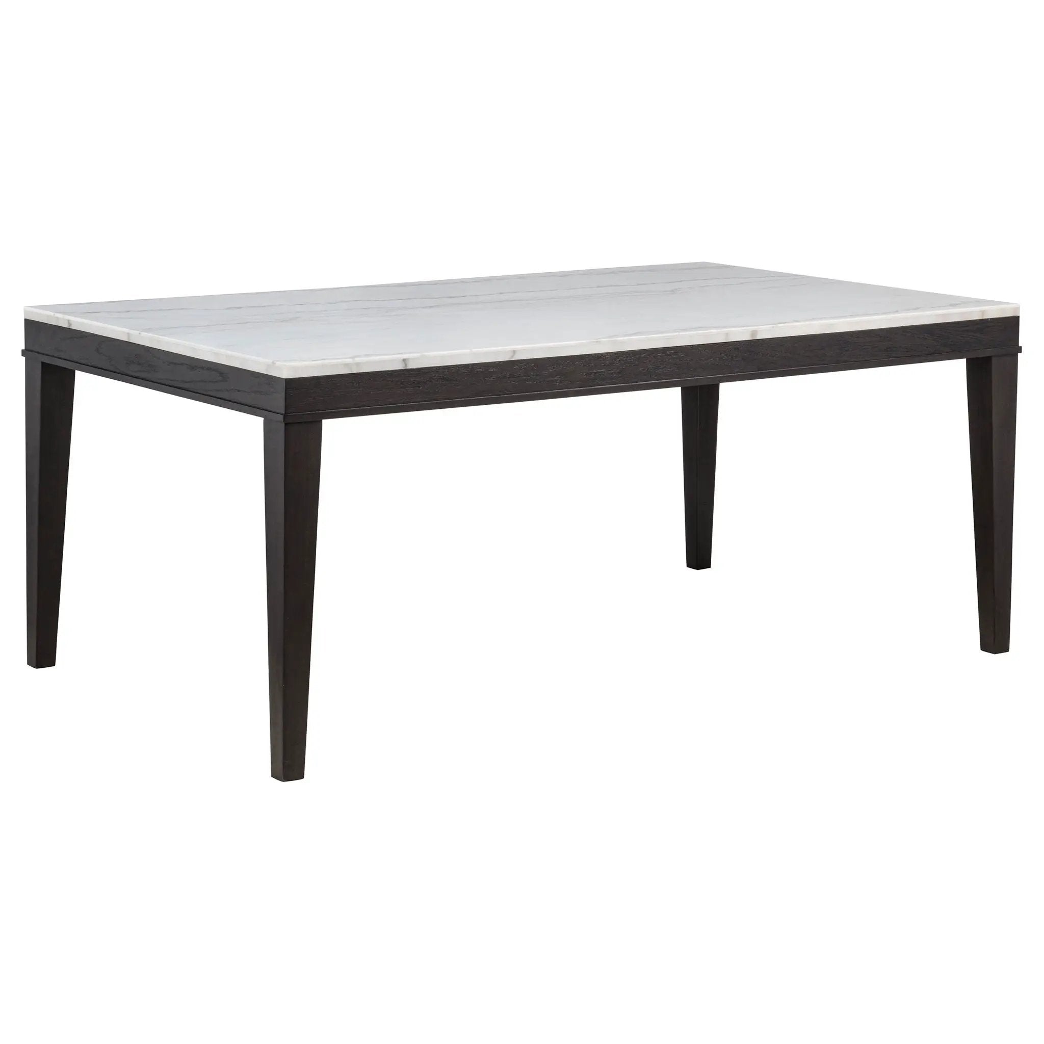 Averill 7-piece White Marble Top Dining Set Tan and Coffee Bean by Unique Piece Furniture