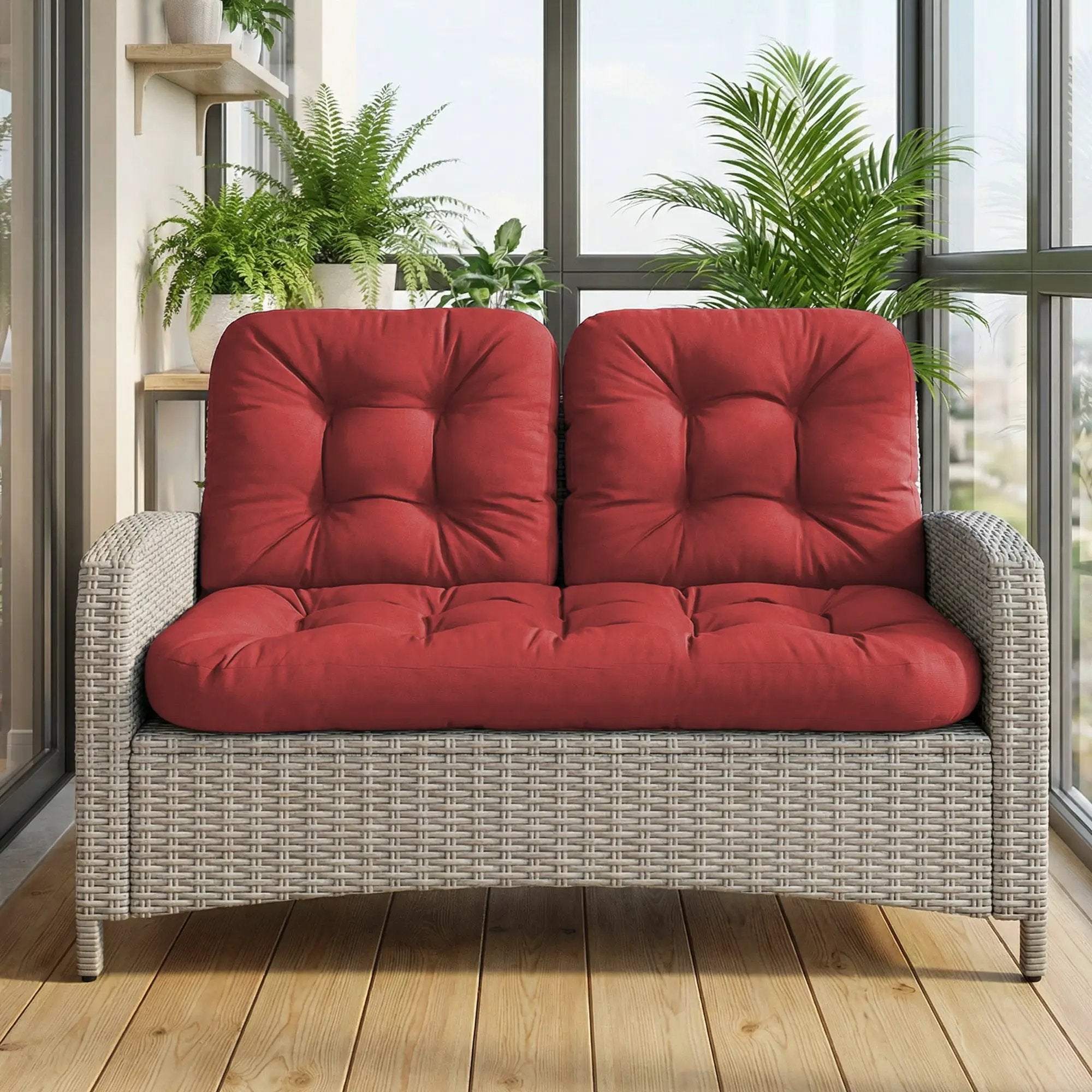 Wicker Chair Cushions Set of 3 by HouseOfZazla