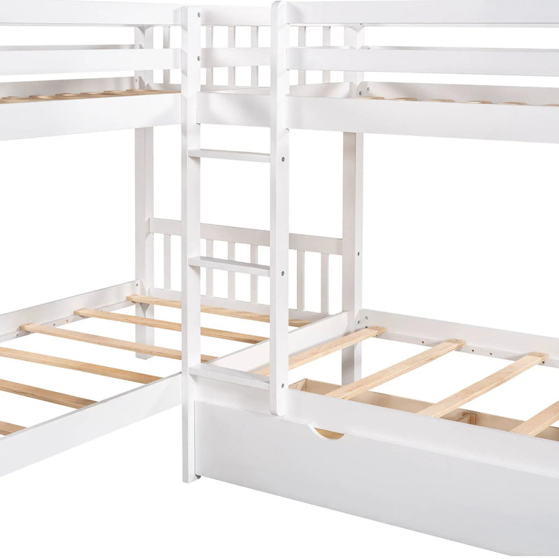 L Shaped Bunk Bed With Drawers by HouseOfZazla
