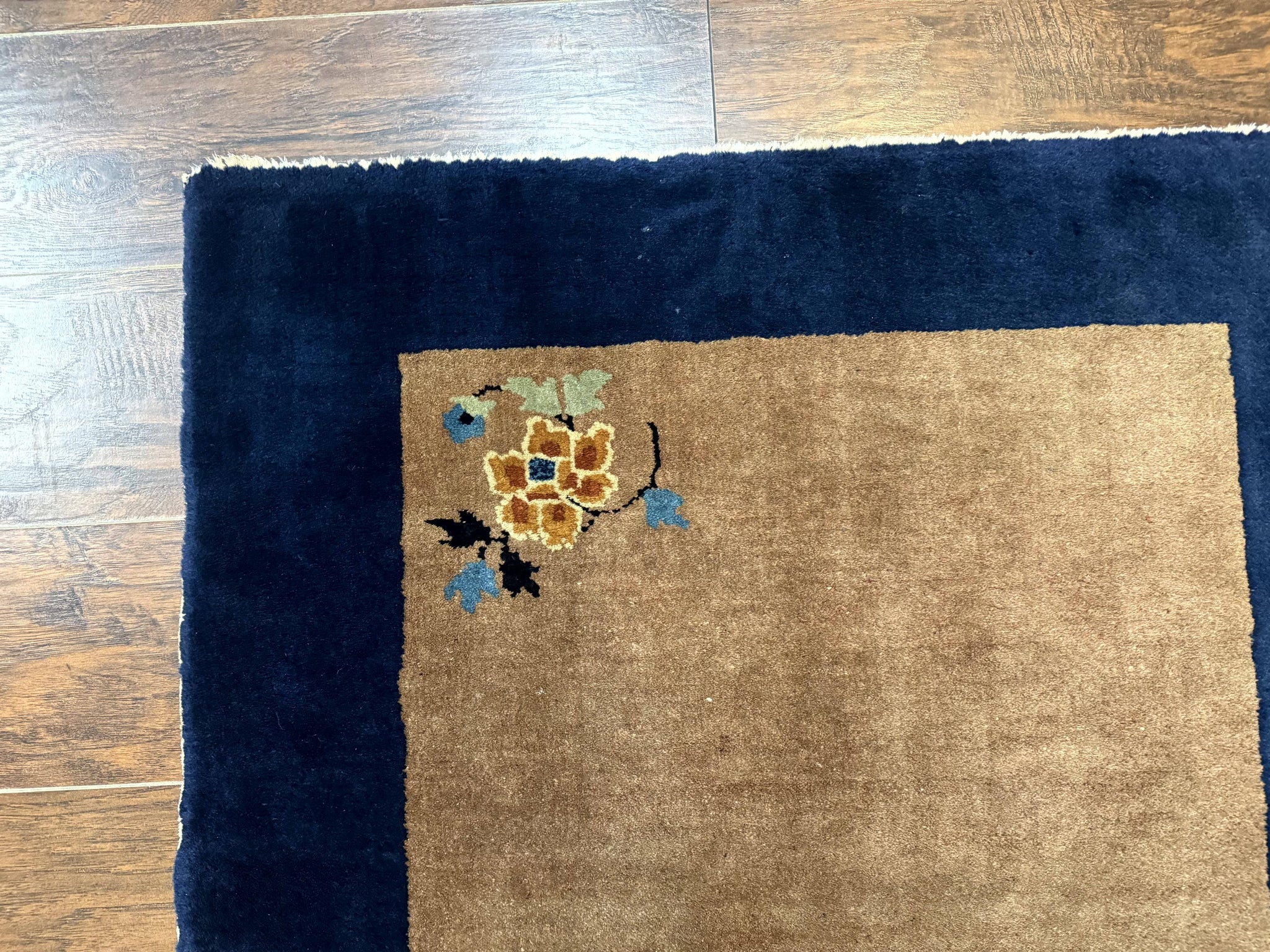 Chinese Rug 3x5, Antique Peking Art Deco Carpet, Simple Design by Jewel Rugs