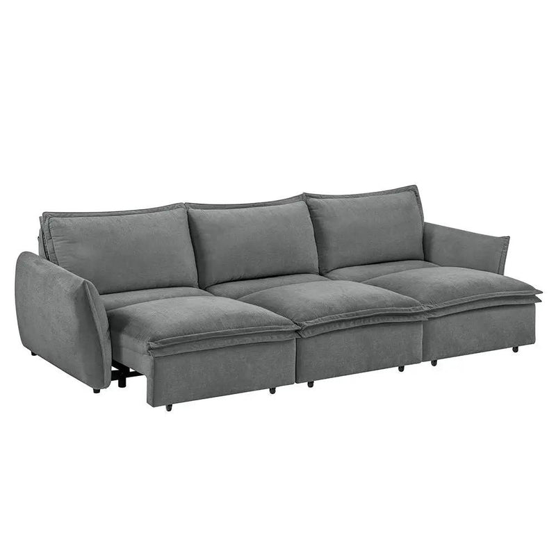 Eaden - Power Sofa With Sleeper - Gray Chenille by Unique Piece Furniture