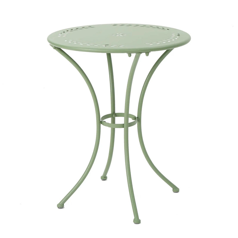 Ambrosia - 3 Piece Bistro Set With Leaf Motifs Top And Seat by HouseOfZazla