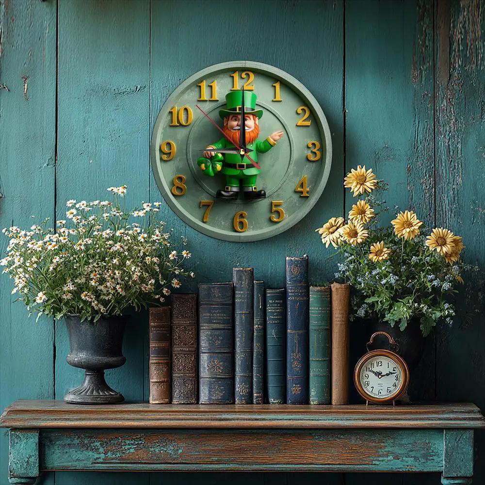 Wall Clock - Silent Wooden Round by House Of Avana