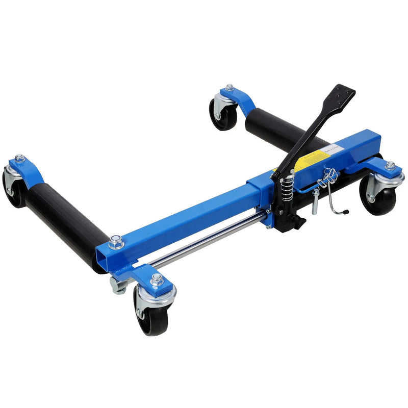 Hydraulic Car Wheel Dolly (Set of 2) With Foot Pedal Lift, 1, 500Lbs Capacity - Black / Blue by HouseOfZazla