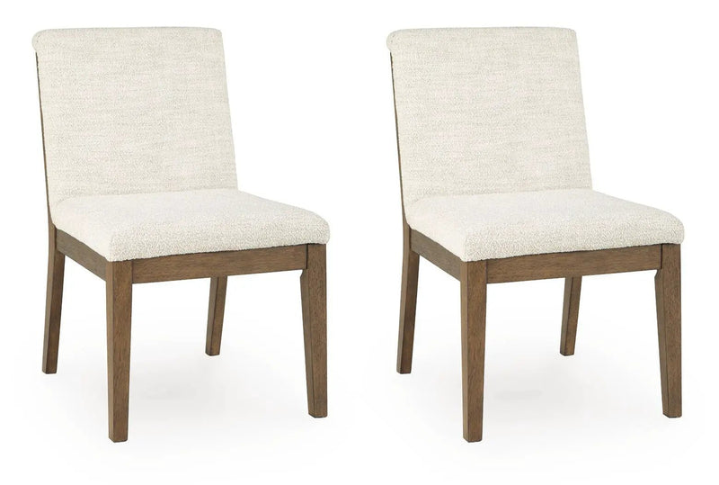 Marxmore - Dining Upholstered Side Chair (Set of 2) - Beige / Brown by Unique Piece Furniture