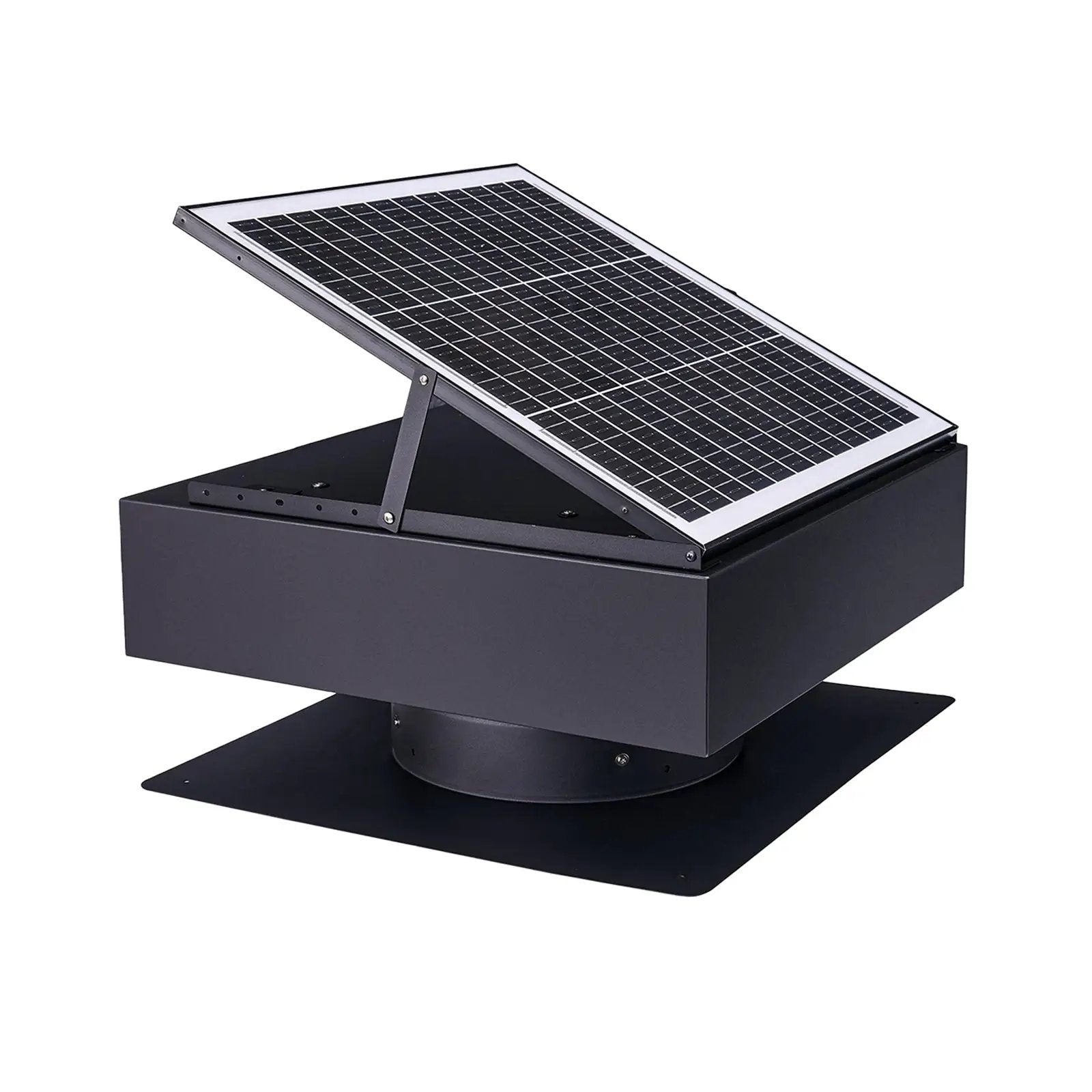 12" Solar Roof Vent Fan, 40W Dual Power Attic Exhaust Fan with Remote & Auto Start by HouseOfZazla
