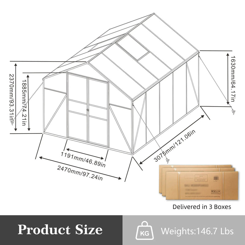 Gain Height Windproof All Season Outdoor Garden Shelter by HouseOfZazla