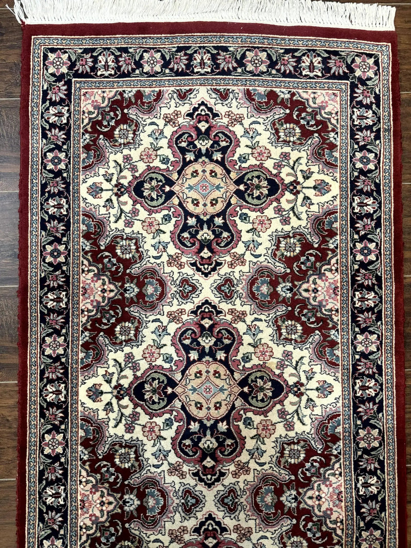 Sino Persian Runner Rug 2.7 x 8, Floral, Handmade, 250 KPSI by Jewel Rugs