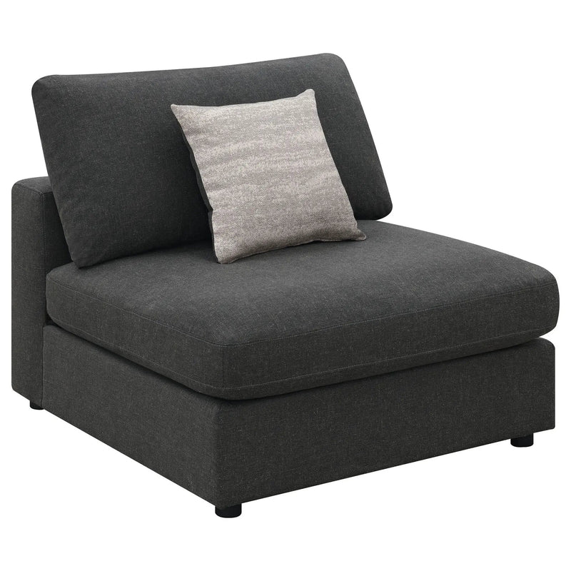Serene 4-piece Upholstered Modular Sectional Sofa Charcoal by Unique Piece Furniture