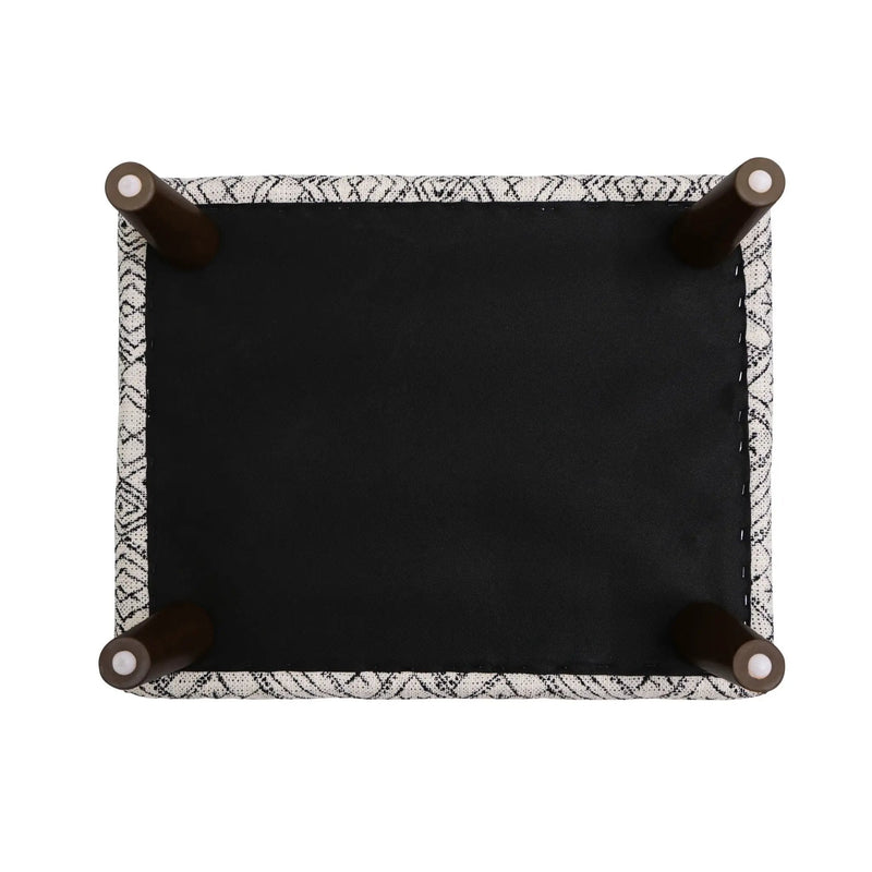 Abstract Ottoman - Black by Unique Piece Furniture