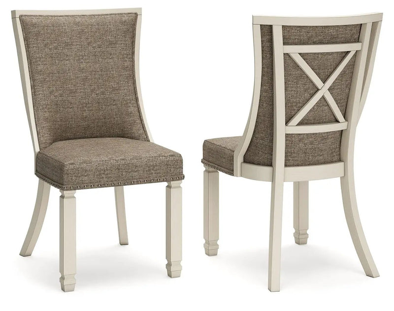 Bolanburg - Dining UPH Side Chair (Set of 2) - Lattice Back - Brown / Beige by Unique Piece Furniture