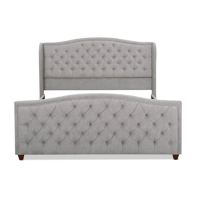 Marcella - Upholstered Shelter Headboard Bed Set by Unique Piece Furniture