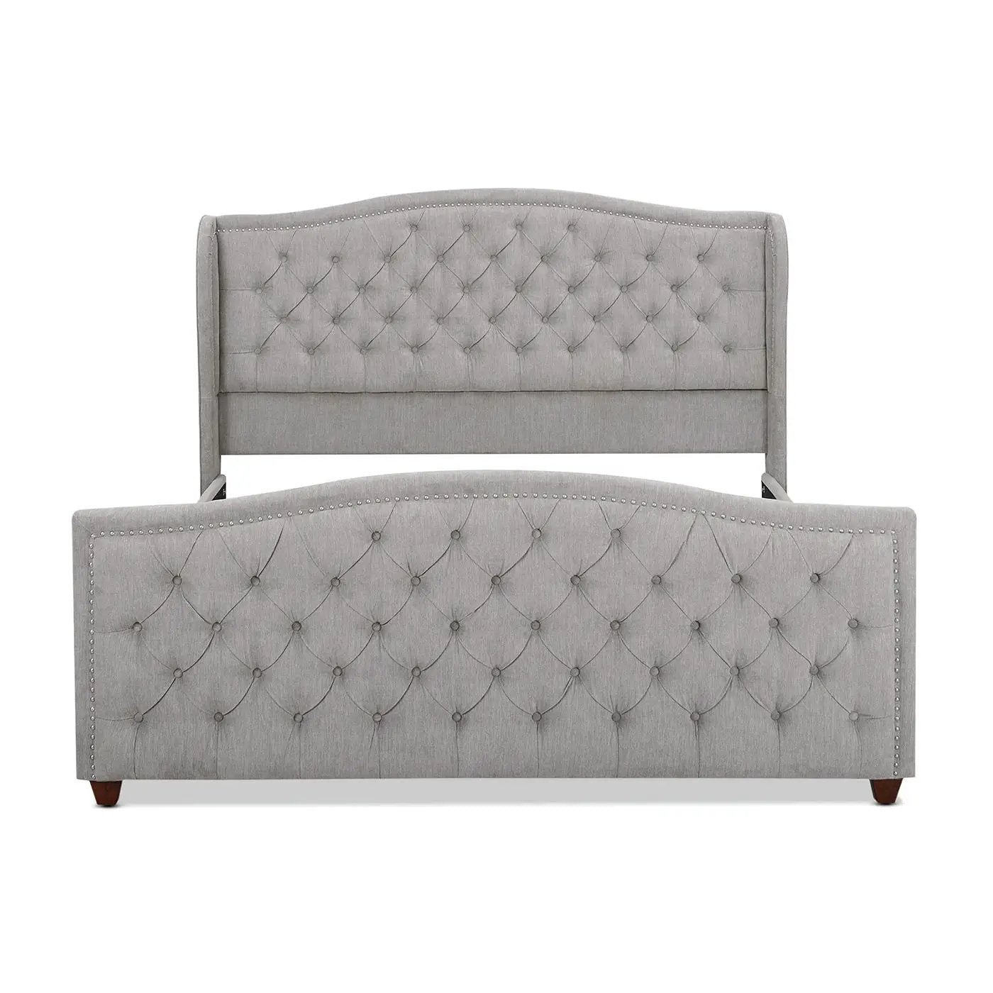 Marcella - Upholstered Shelter Headboard Bed Set by Unique Piece Furniture