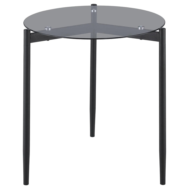 Rosalie 2-piece Round Coffee and End Table Set Grey by Unique Piece Furniture
