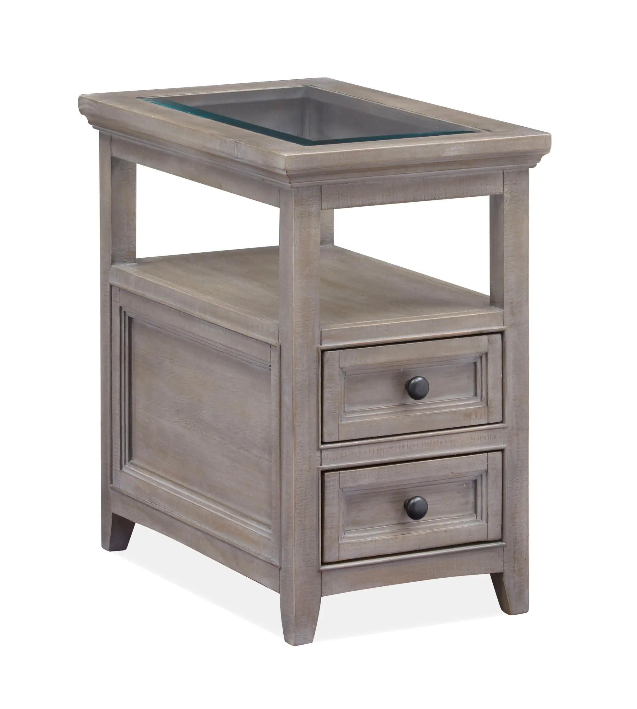 Paxton Place - Chairside End Table - Dovetail Gray by Unique Piece Furniture