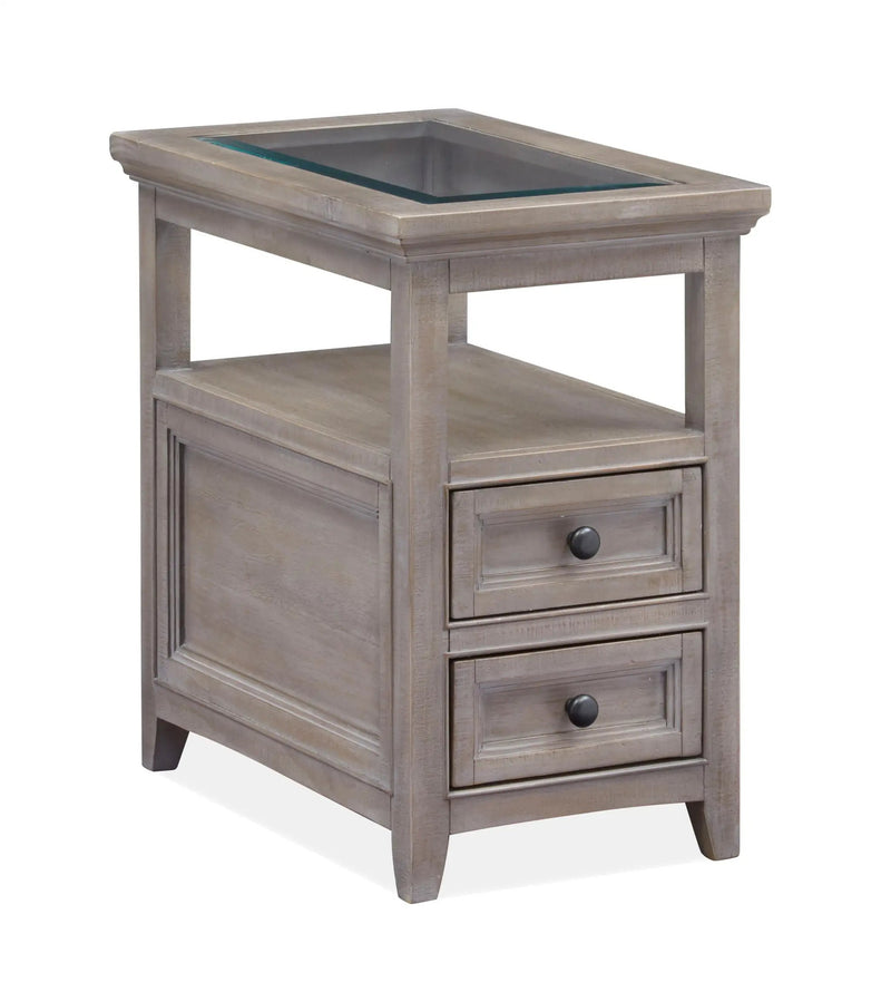 Paxton Place - Chairside End Table - Dovetail Gray by Unique Piece Furniture