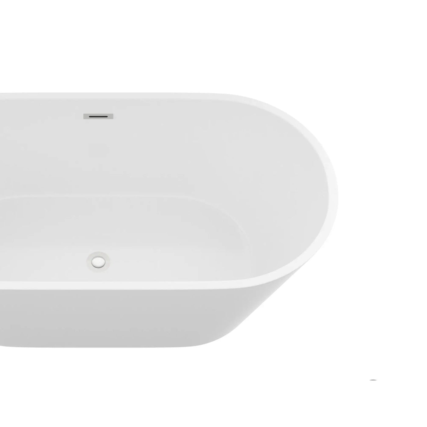 Gloss Freestanding Bathtub With Drain, Stand Alone Soaking Tub by HouseOfZazla
