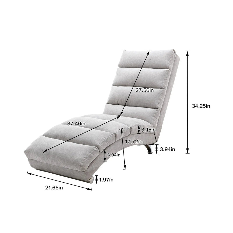 Massage Chaise Lounge Indoor With Remote Control, Ergonomic Electric Massage Lounger by Unique Piece Furniture