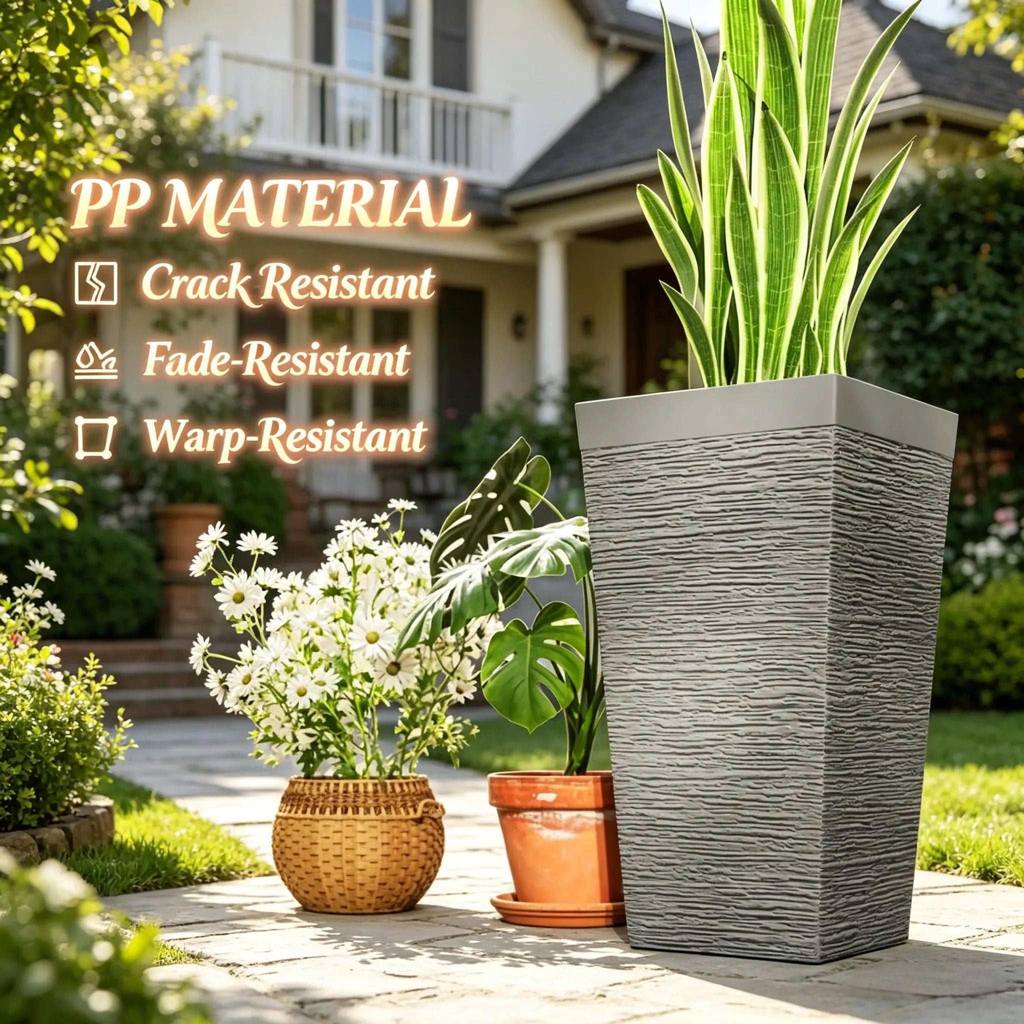 Stackable Design Tapered Planters - 3 Piece Set by HouseOfZazla