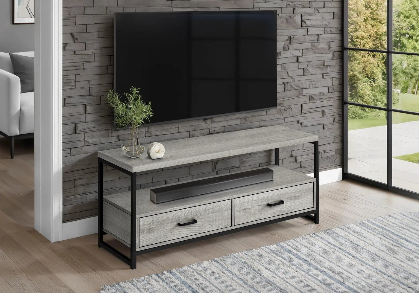 TV Stand Console Media Entertainment Center with Storage Drawers by HouseOfZazla