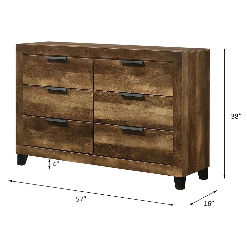 Morales - Dresser - Rustic Oak by Unique Piece Furniture