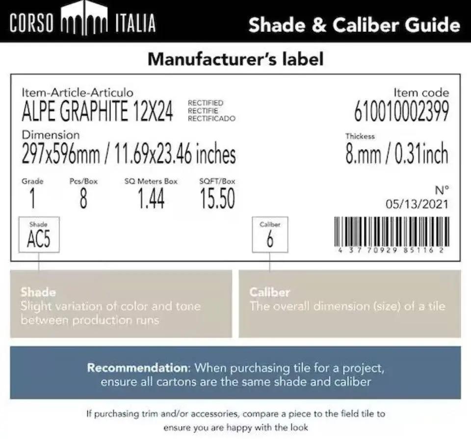 Open Box Corso italia Impero Black 3 in. x 12 in. Marble Look Porcelain Floor and Wall Tile (3.39 sq. ft. /Case) by Selzalot