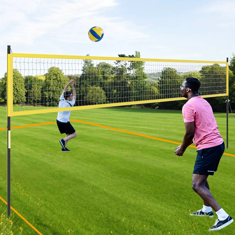 Portable Outdoor Volleyball Net Set Heavy-Duty Volleyball Net System by DirectDeals