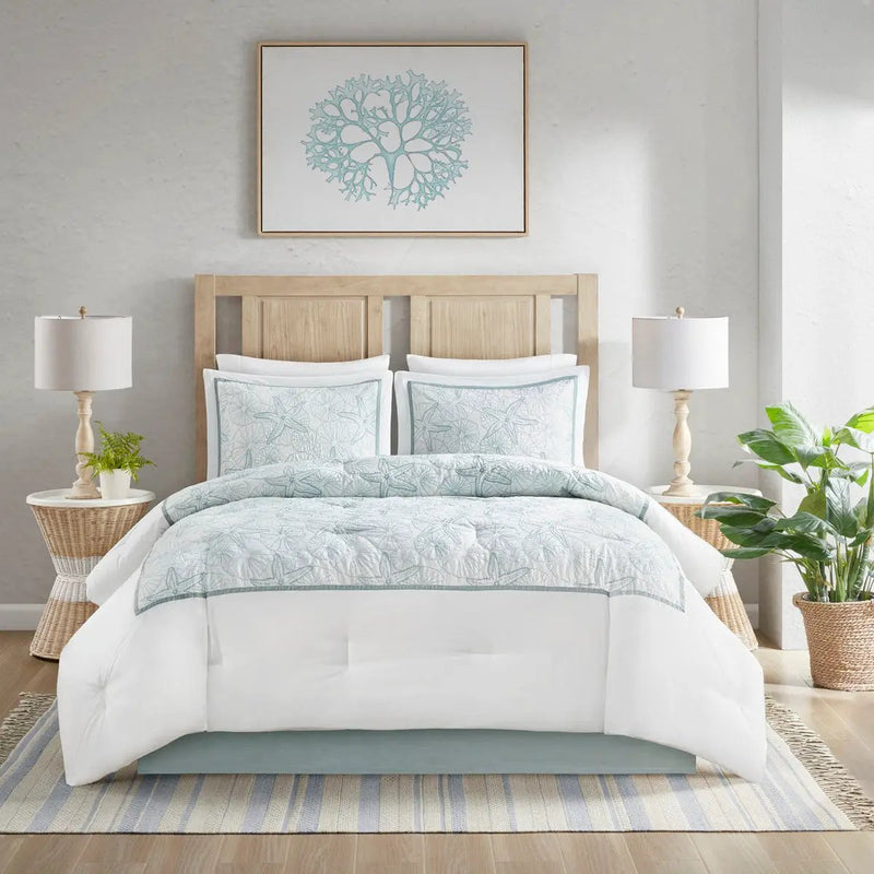 Comforter Set White King by HouseOfZazla