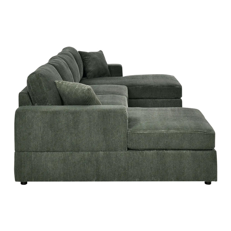 3 Piece Double Chaise Sectional Sofa by HouseOfZazla