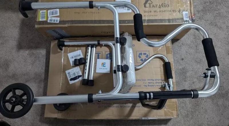 Open Box ElphGuard 4in1 Walkers for Seniors, Front Wheeled Walker, 2 Wheel Standard Walker by Selzalot