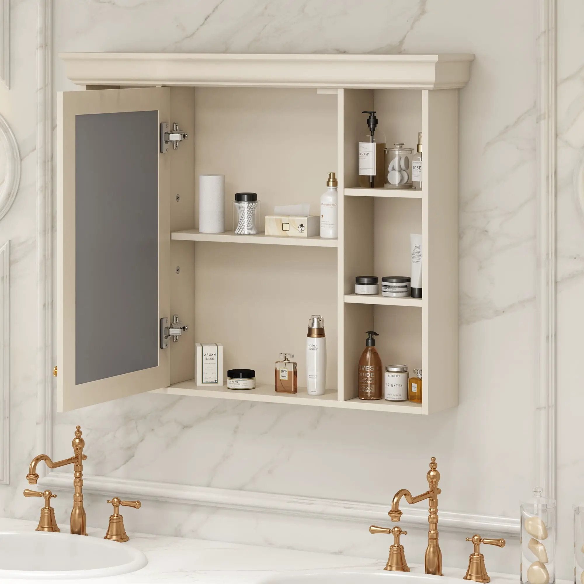 Wall Mounted Bathroom Storage Cabinet With Mirror Door by Unique Piece Furniture