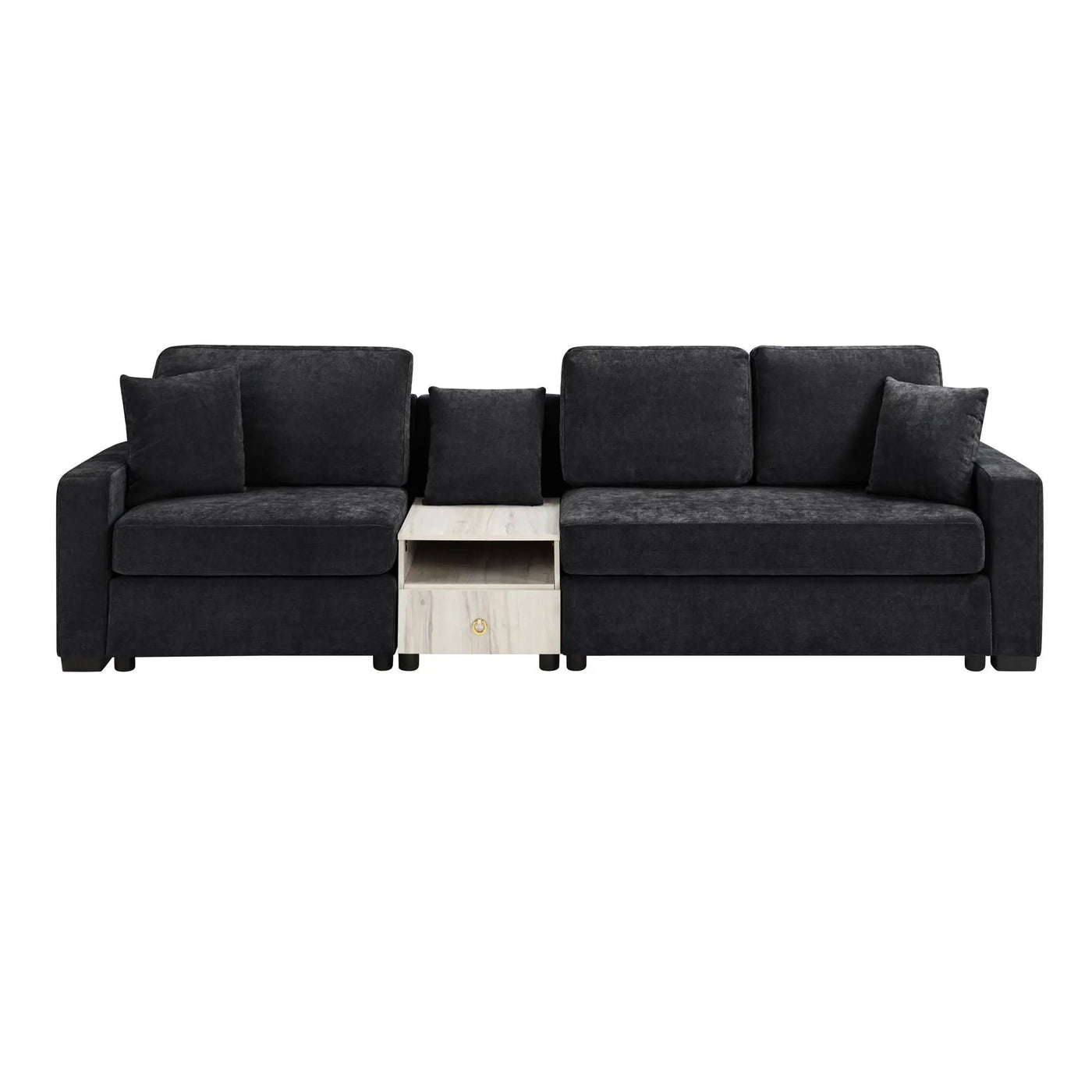 Modular Sofa Couch With Storage Armrest And Center Console by HouseOfZazla