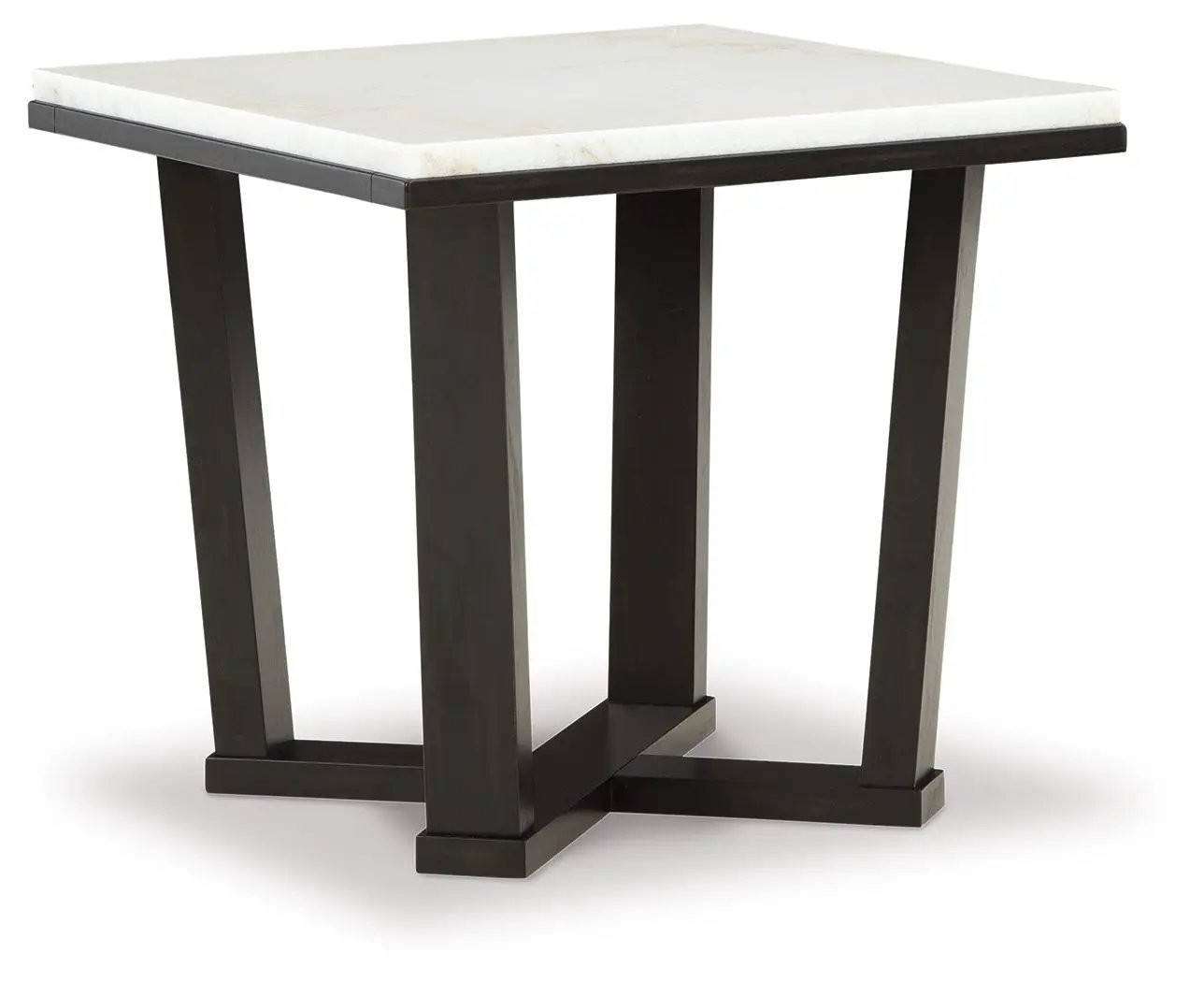 Fostead - Square End Table - White / Espresso by Unique Piece Furniture