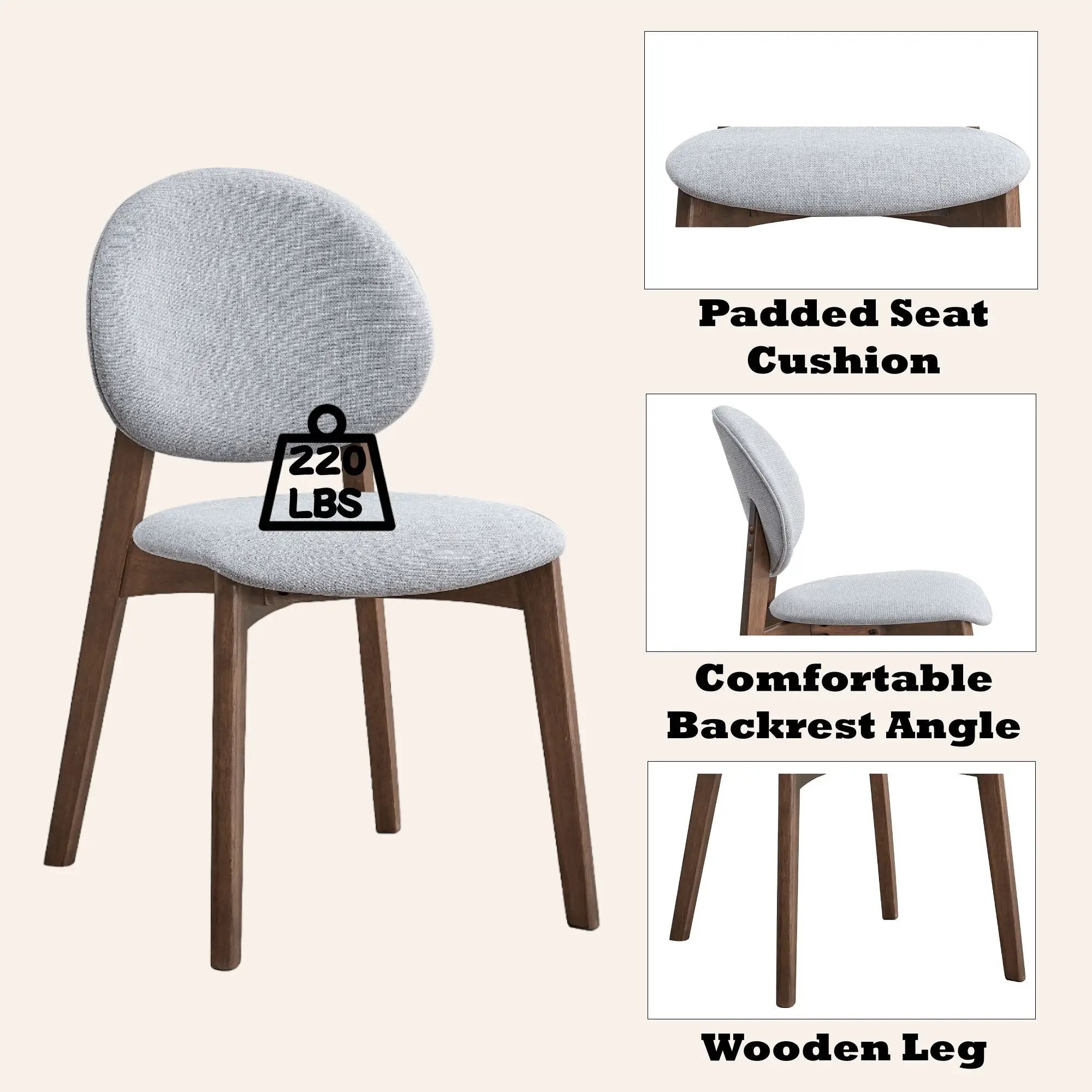 Hadasa - Side Chair, Elegant Upholstery (Set of 2) by Unique Piece Furniture