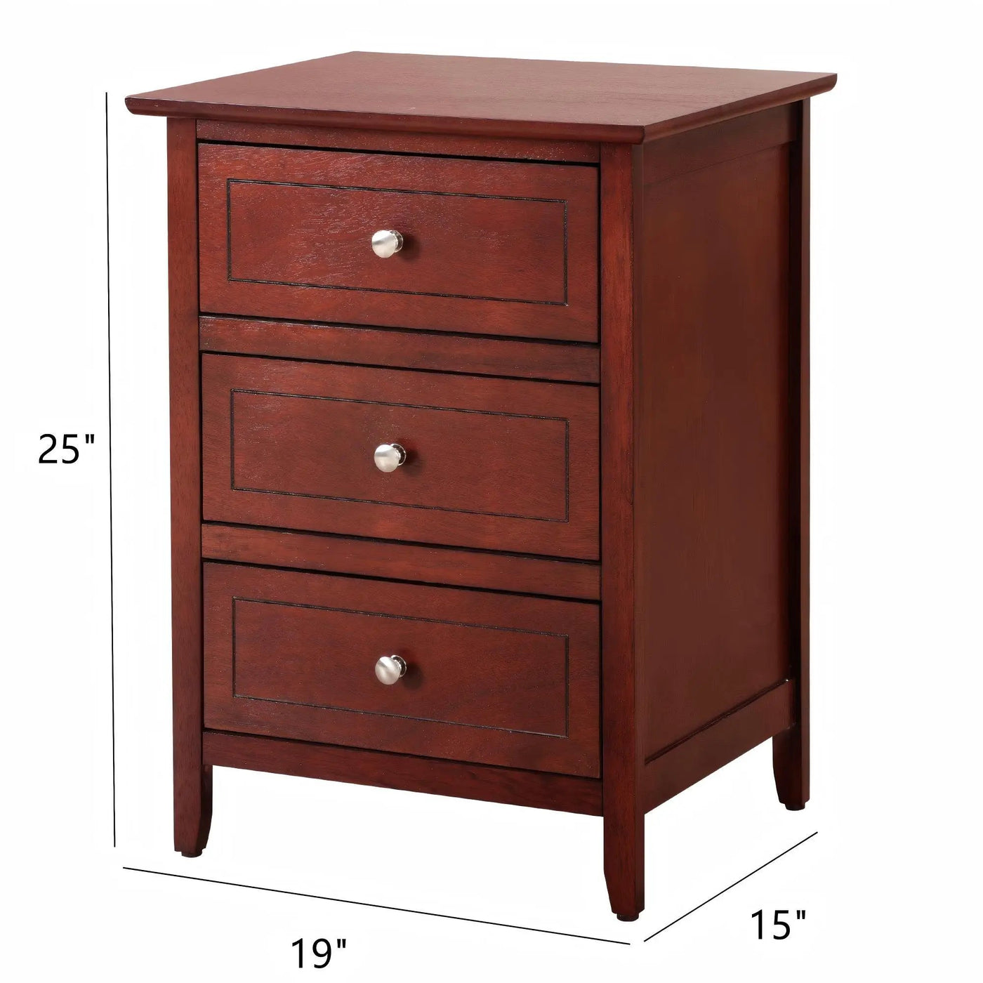 Dove Tailed Drawers 3 Drawer Nightstand by HouseOfZazla