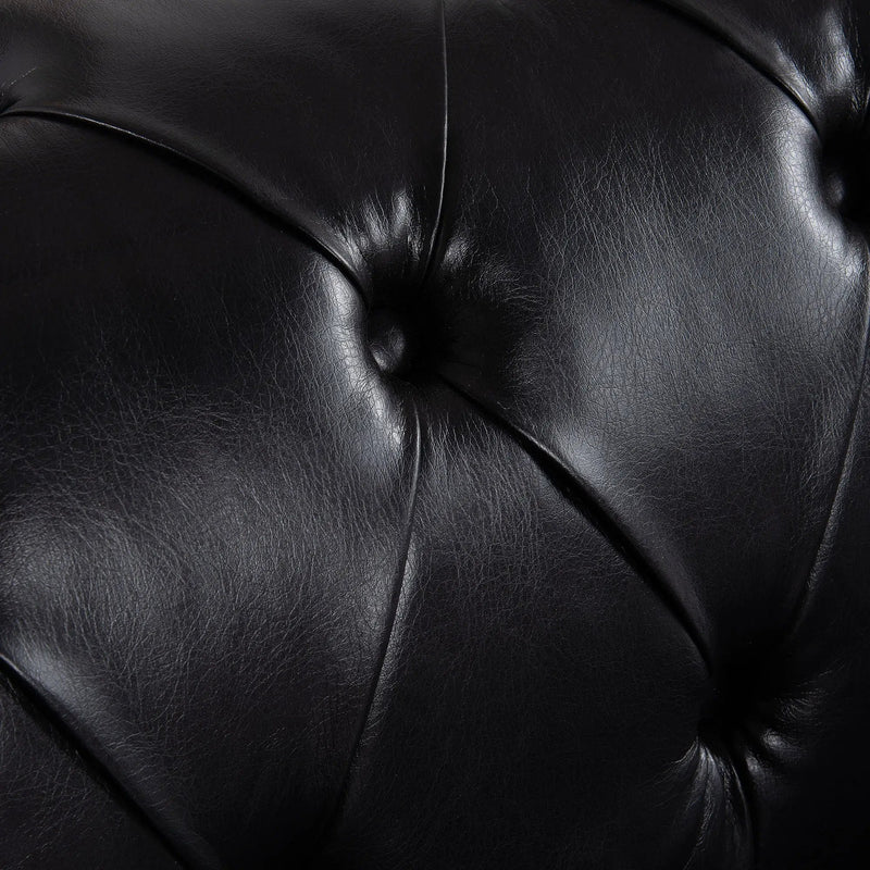 Square Arm Removable Cushion 3 Seater Sofa by HouseOfZazla
