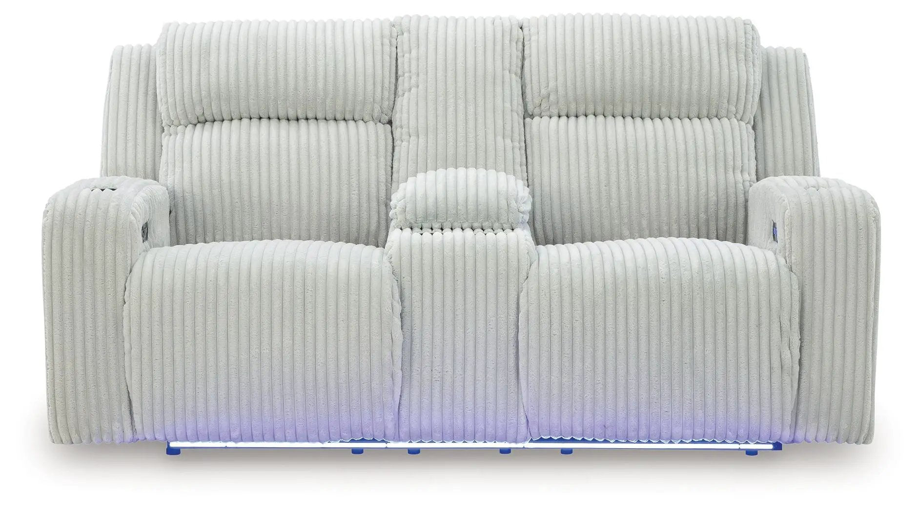 Forest Lake - Power Reclining Loveseat With Console / Adj Headrest by Unique Piece Furniture