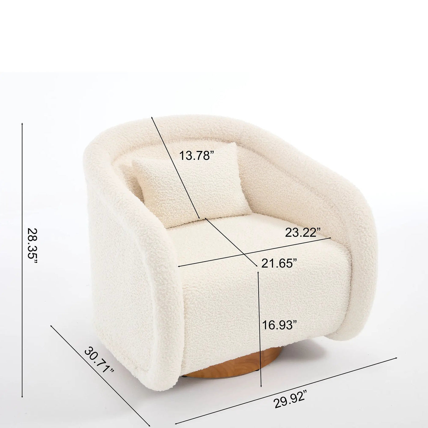 Swivel Accent Chair With 360 Degree Rotating by Unique Piece Furniture
