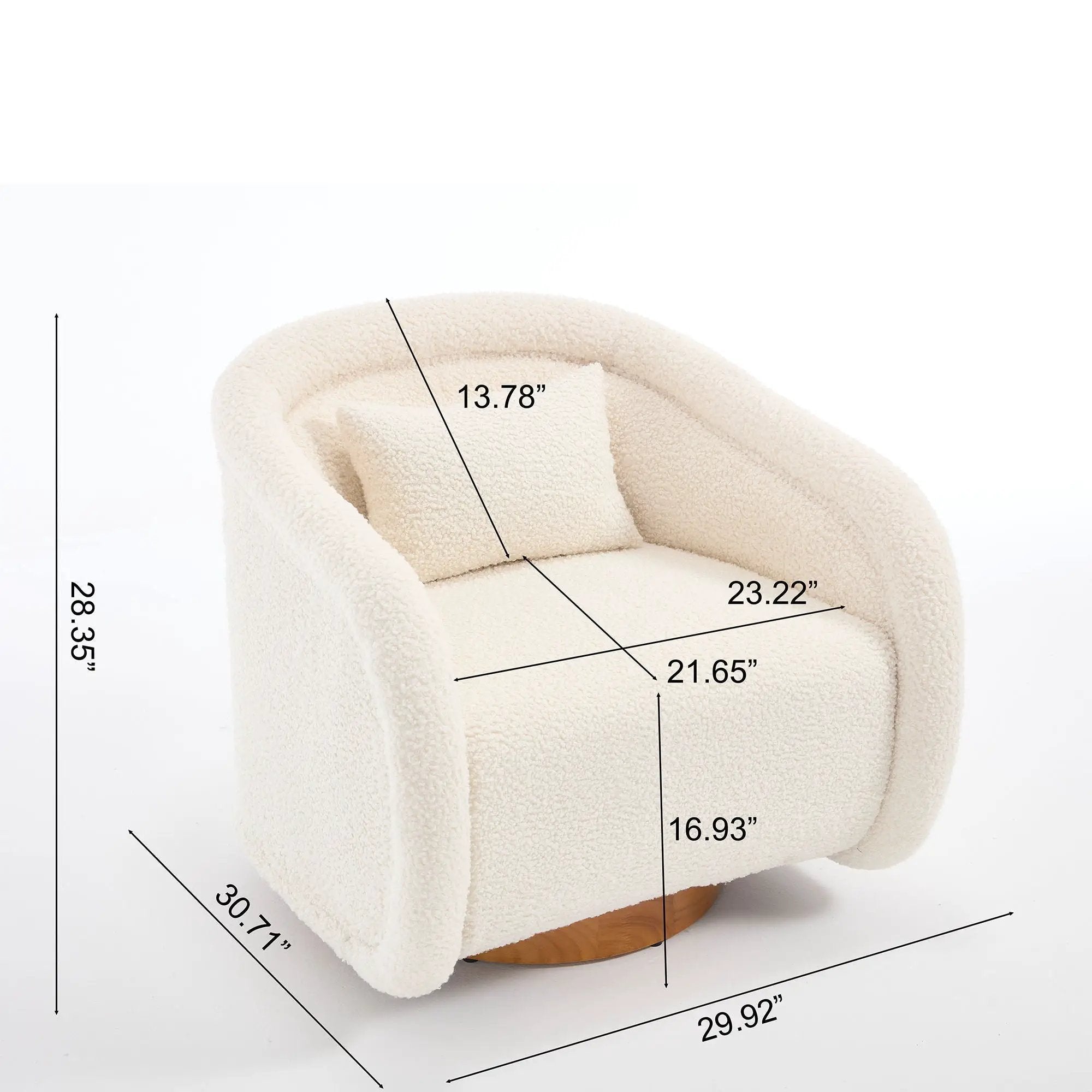 Swivel Accent Chair With 360 Degree Rotating by Unique Piece Furniture