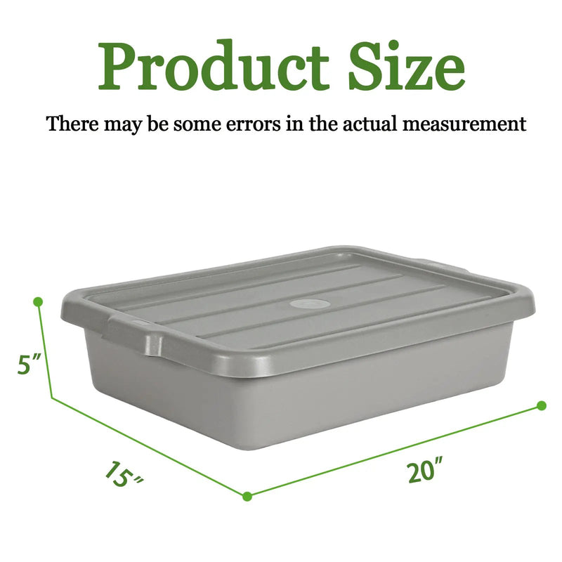 6-Pack Commercial Meat Tubs with Lids by HouseOfZazla