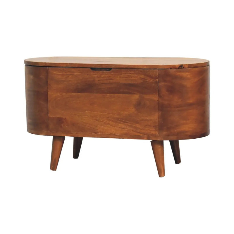 Rounded Lid Up Blanket Box by Unique Piece Furniture
