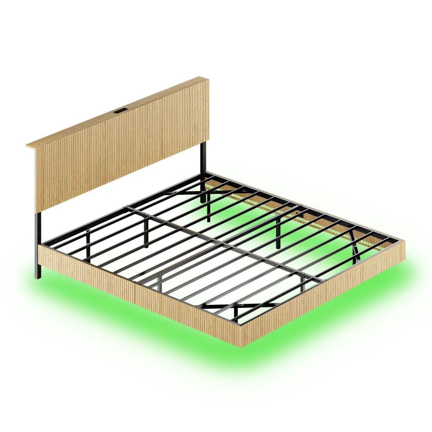Floating Bedstead With Charging Station And LED Lights by Unique Piece Furniture