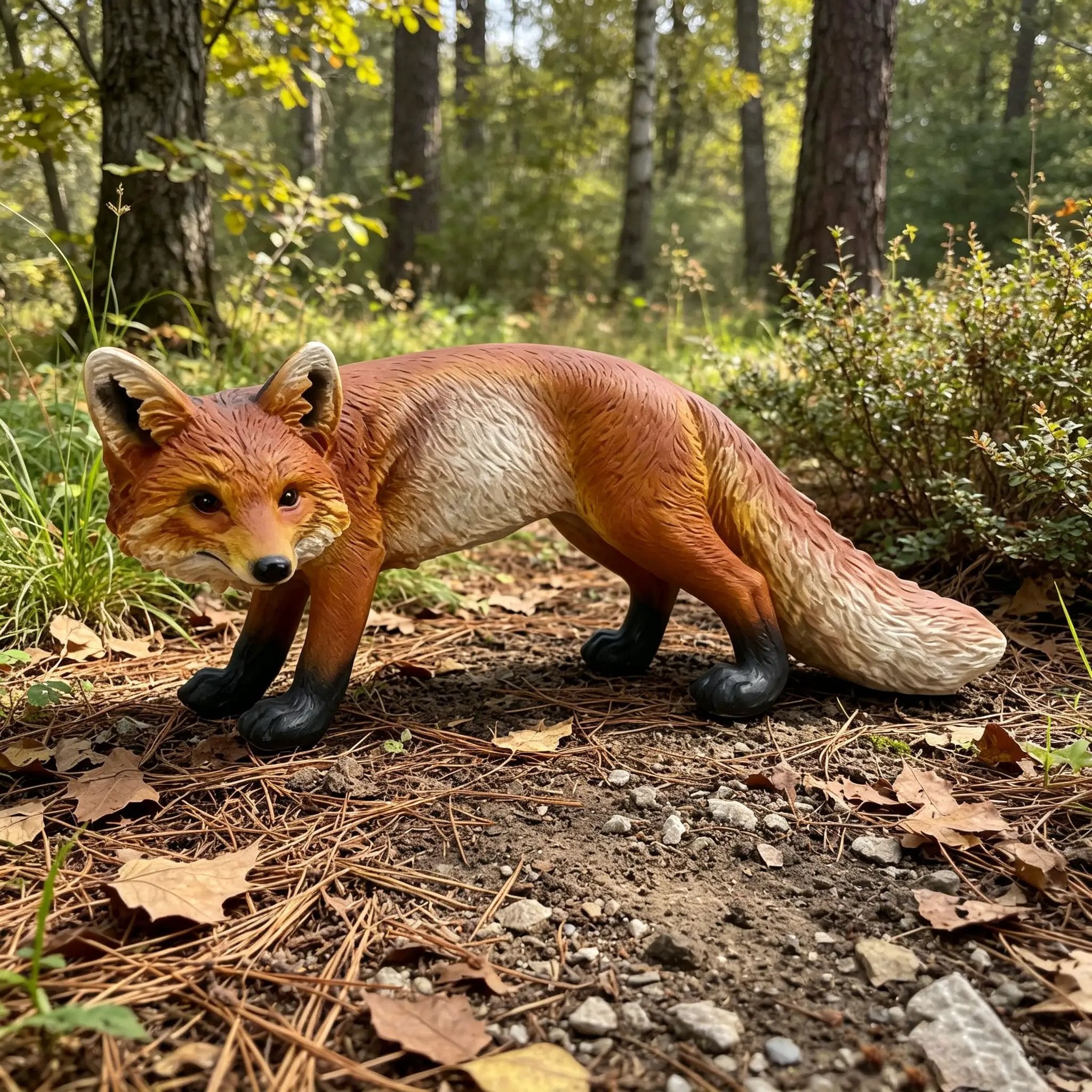 19.69" Long Realistic Red Fox Statue by HouseOfZazla