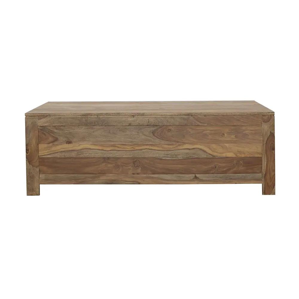 Esther 6-drawer Solid Wood Coffee Table Natural Sheesham by Unique Piece Furniture