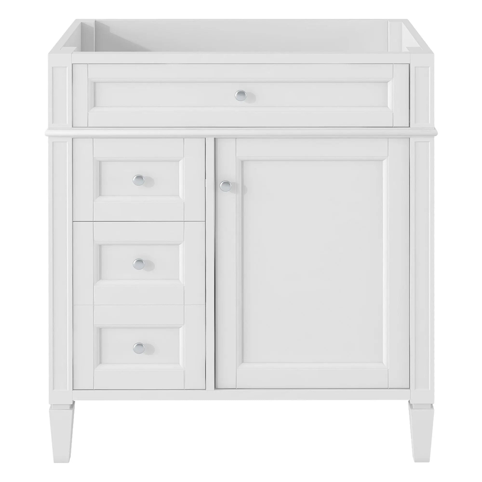 Bathroom Vanity With 2 Drawers And Tip-Out Drawer, Storage Cabinet by HouseOfZazla