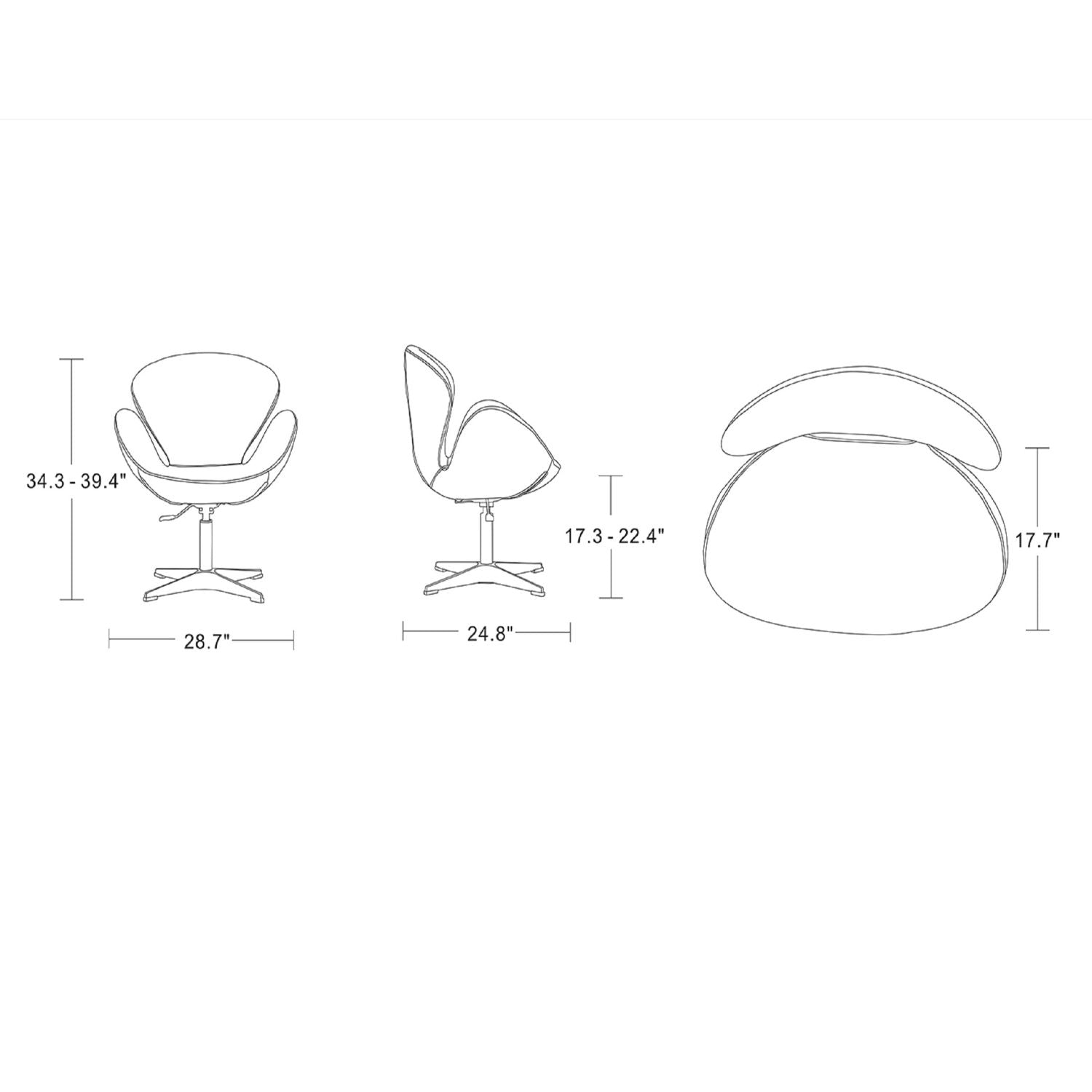 Raspberry - Swivel Lounge Chair by HouseOfZazla